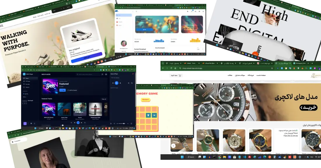 نمونه کار های دانشجویان پرنیان